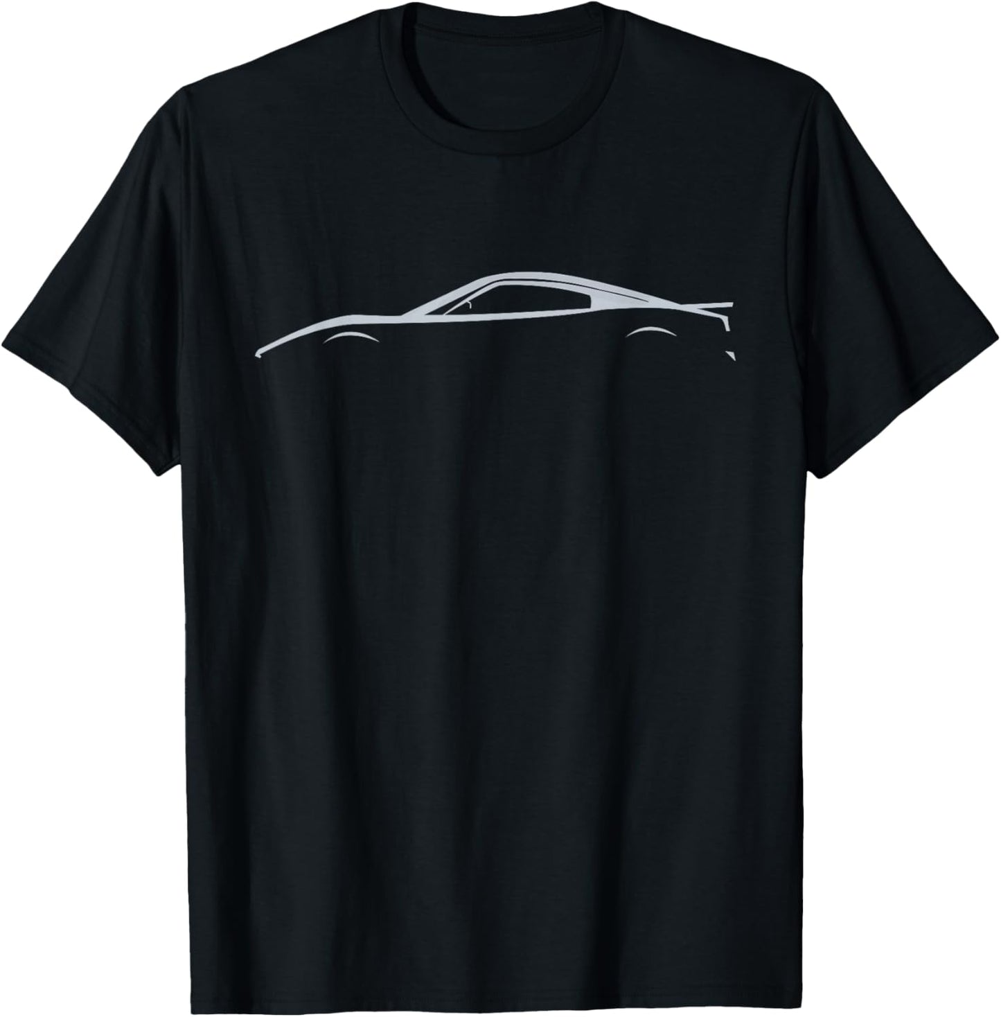Legendary Racing Sports Car Iconic Racing Car Silhouette T-Shirt - T-Shirt | Black