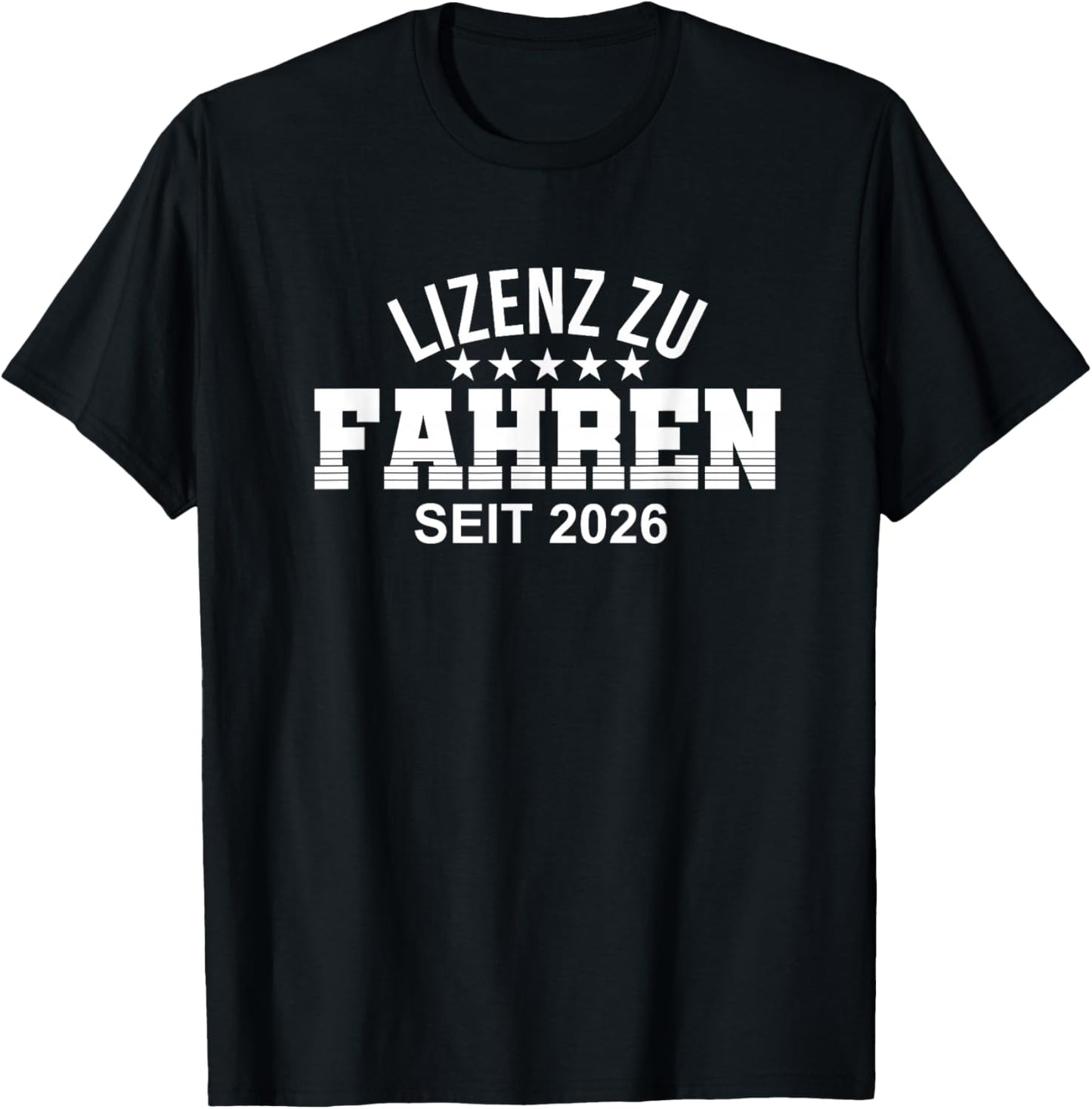 Führerschein 2026 Führerscheinprüfung bestanden Fahrprüfung T-Shirt - T-Shirt | Black