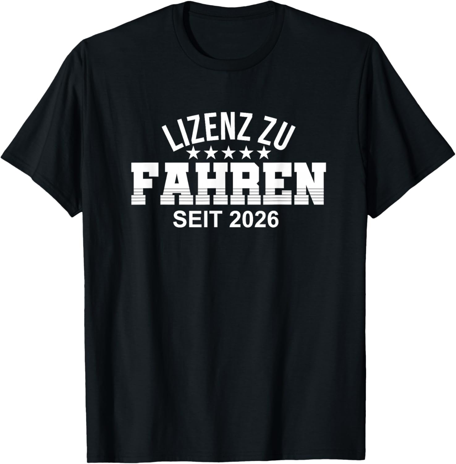 Führerschein 2026 Führerscheinprüfung bestanden Fahrprüfung T-Shirt - T-Shirt | Black