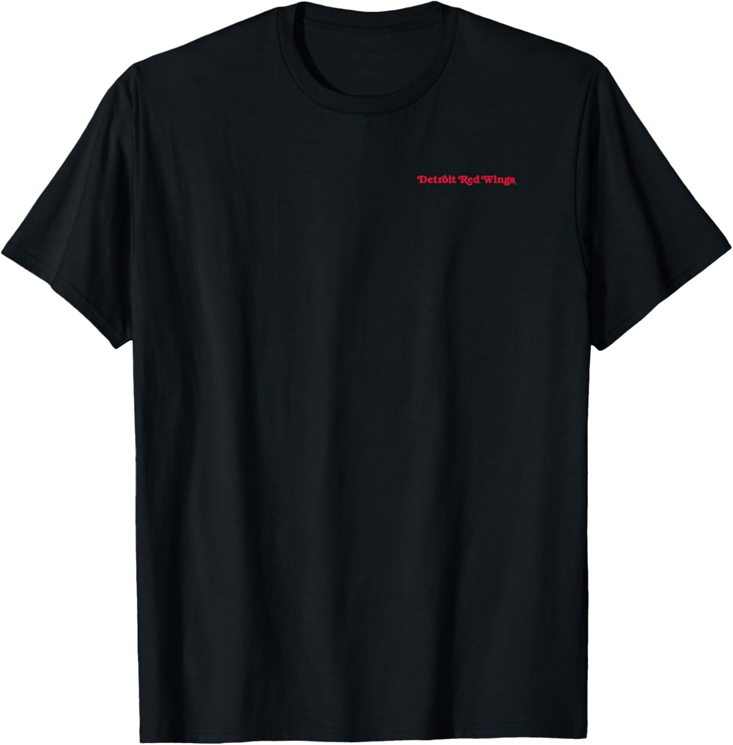 Detroit Red Wings Front/Back White NHL Officially Licensed T-Shirt - T-Shirt | Black