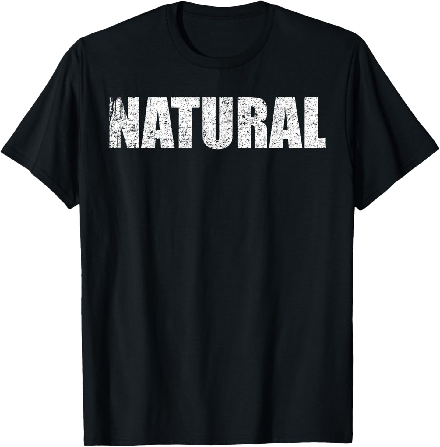 Natural Kraftsport Gym Funny Bodybuilding T-Shirt - T-Shirt | Black