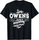 It's An OWENS Thing You Wouldn't Understand Family Name T-Shirt - T-Shirt | Black