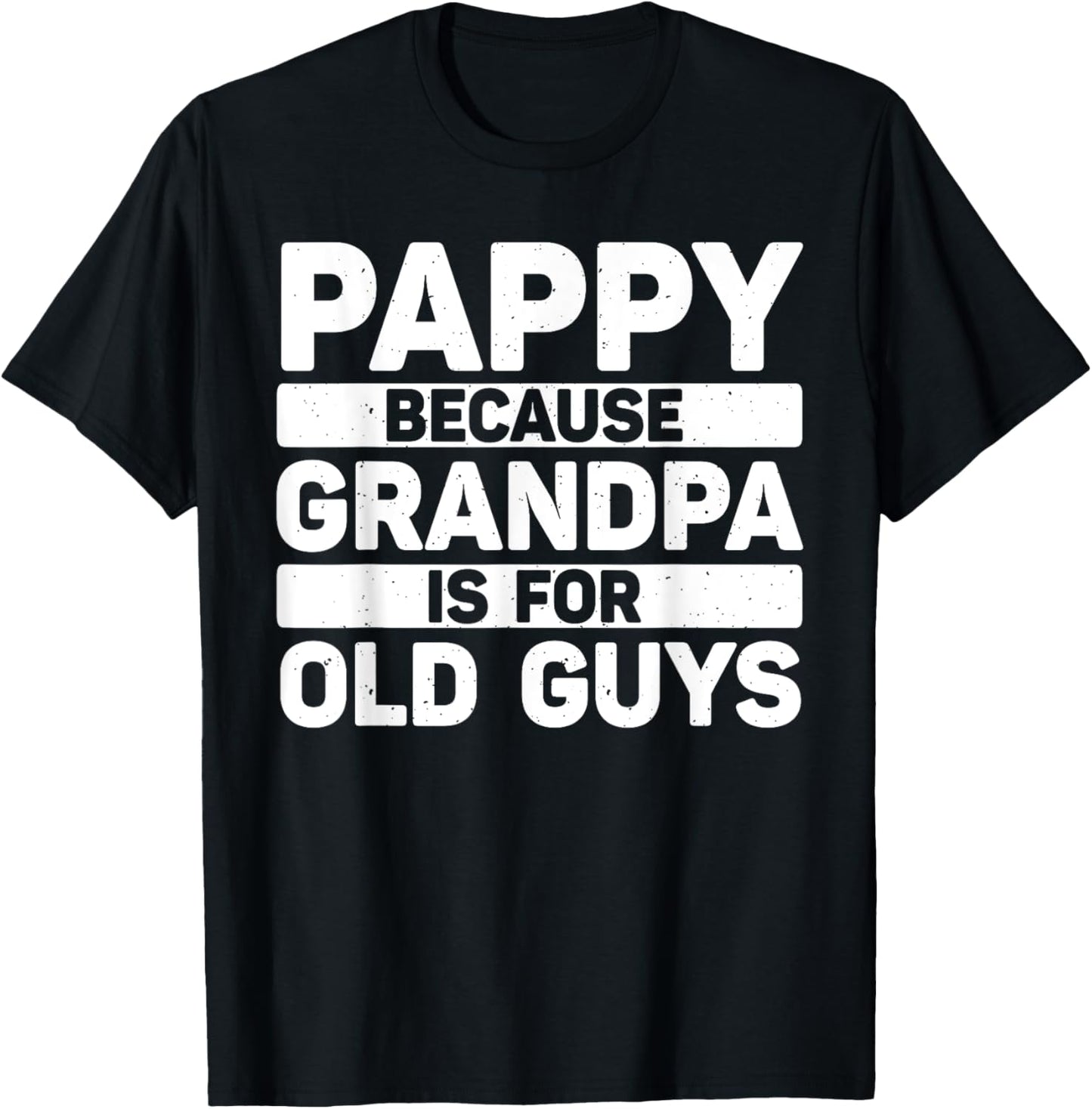 Pappy Design For Grandpa From Grandkids Father's Day Pappy T-Shirt - T-Shirt | Black