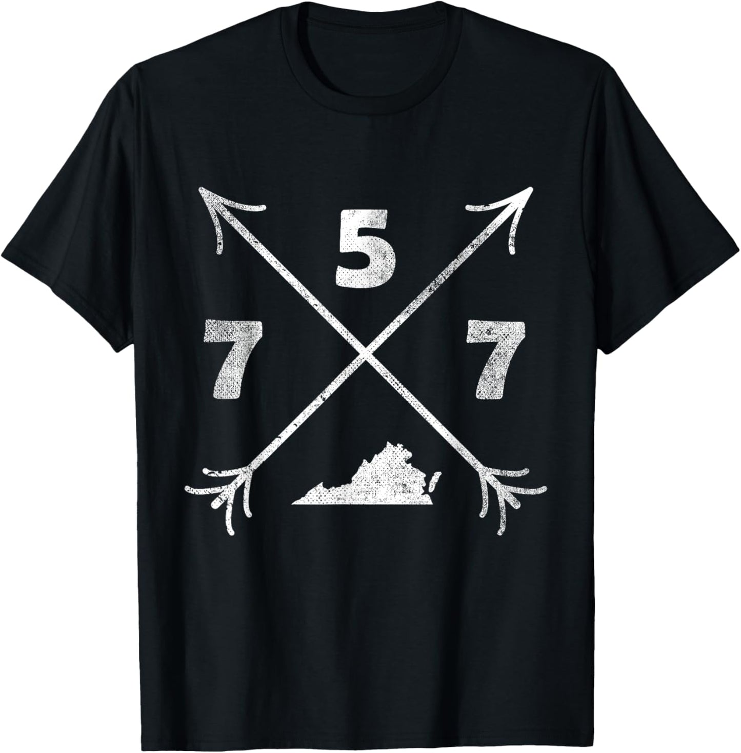 Virginia Beach Virginia VA | area code 757 T-Shirt - T-Shirt | Black