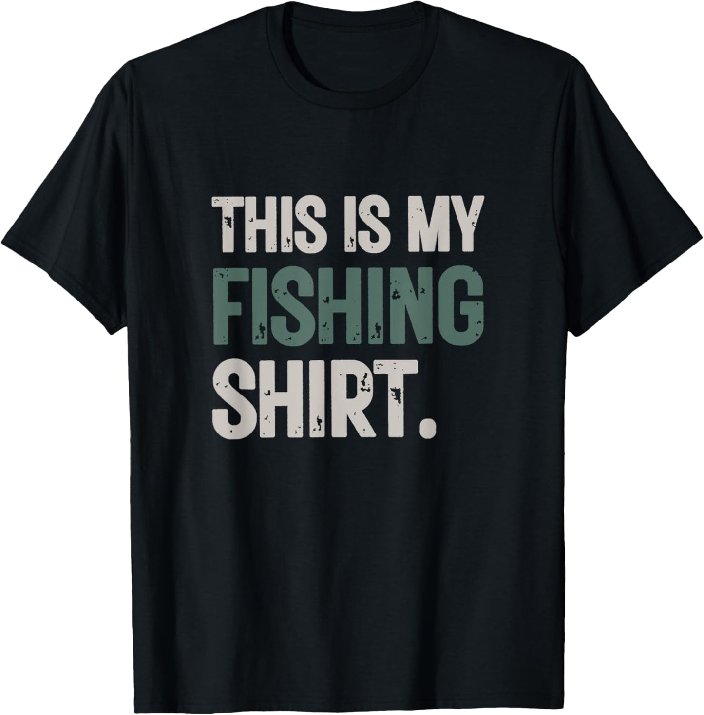 This Is My Fishing T-Shirt - T-Shirt | Black