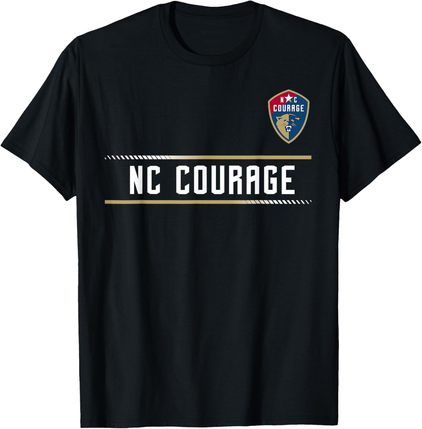Officially Licensed North Carolina Courage NWSL Apparel T-Shirt - T-Shirt | Black