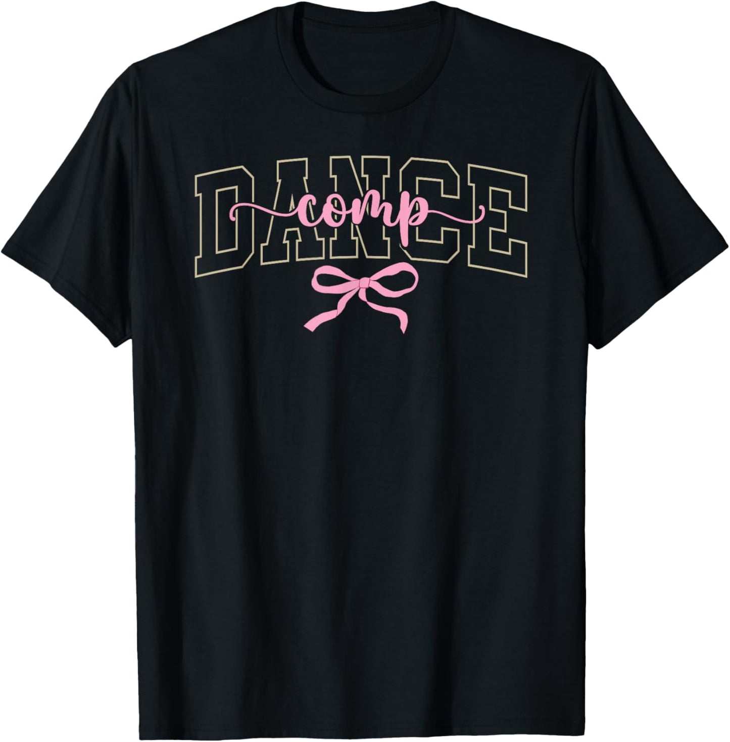 Dance Comp Day Dancer Competition Day Coquette T-Shirt - T-Shirt | Black