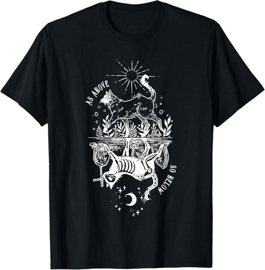 as above so below cat Women T-Shirt - T-Shirt | Black