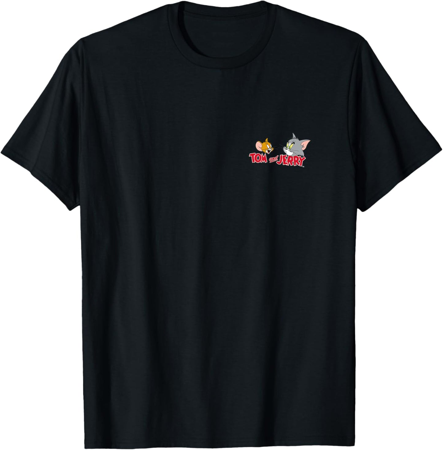Tom and Jerry Classic Cartoon Animation Comedy PAPL2554 T-Shirt - T-Shirt | Black