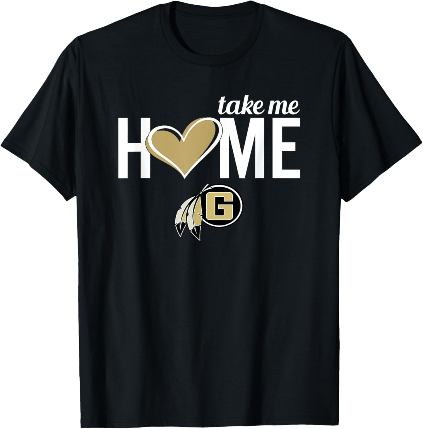 Gaffney Indians Logo Take Me Home HS T-Shirt - T-Shirt | Black