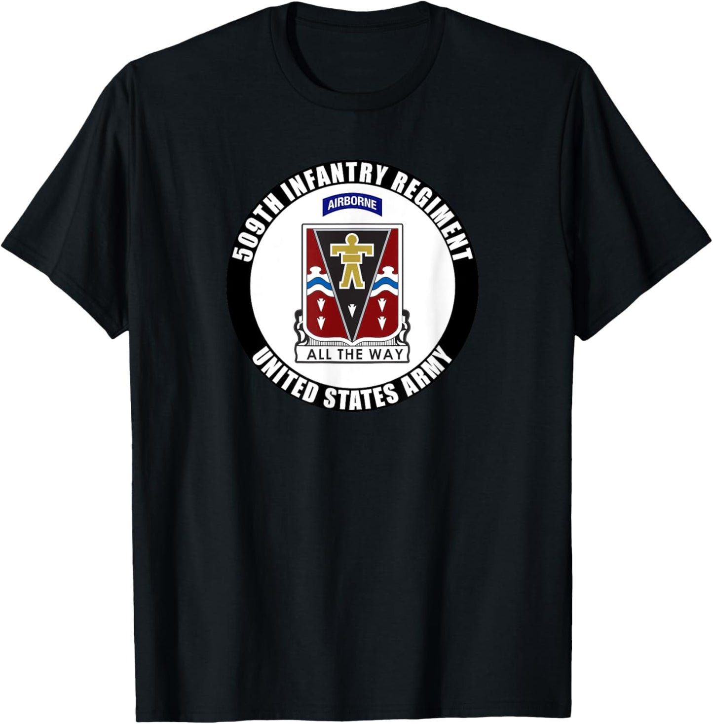 509th Infantry Regiment United States Army Military Veteran T-Shirt - T-Shirt | Black