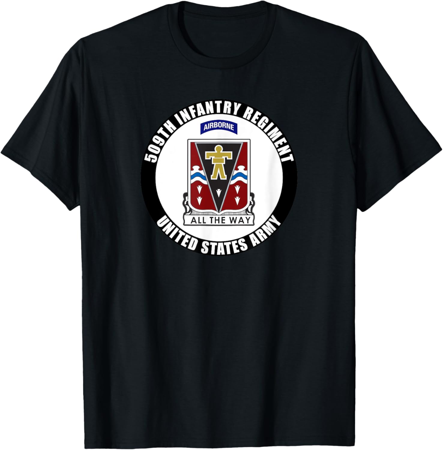 509th Infantry Regiment United States Army Military Veteran T-Shirt - T-Shirt | Black