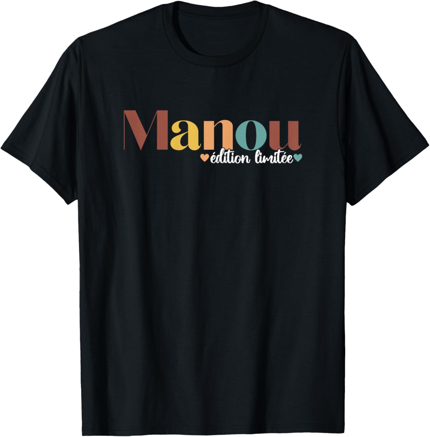 Cadeau Manou Fête des Mères Maman Mamie T-Shirt - T-Shirt | Black