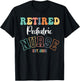 Retired Pediatric Nurse 2025 Nurse Retirement T-Shirt - T-Shirt | Black