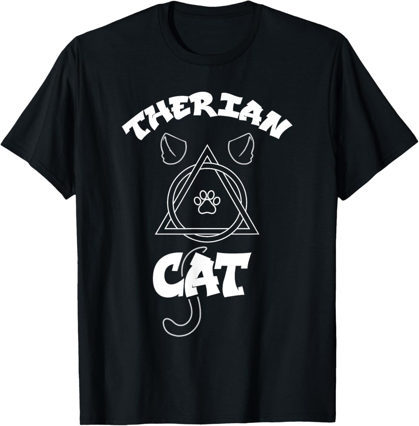 Therian Cat Kin Alter Kin Otherkin Therian T-Shirt - T-Shirt | Black