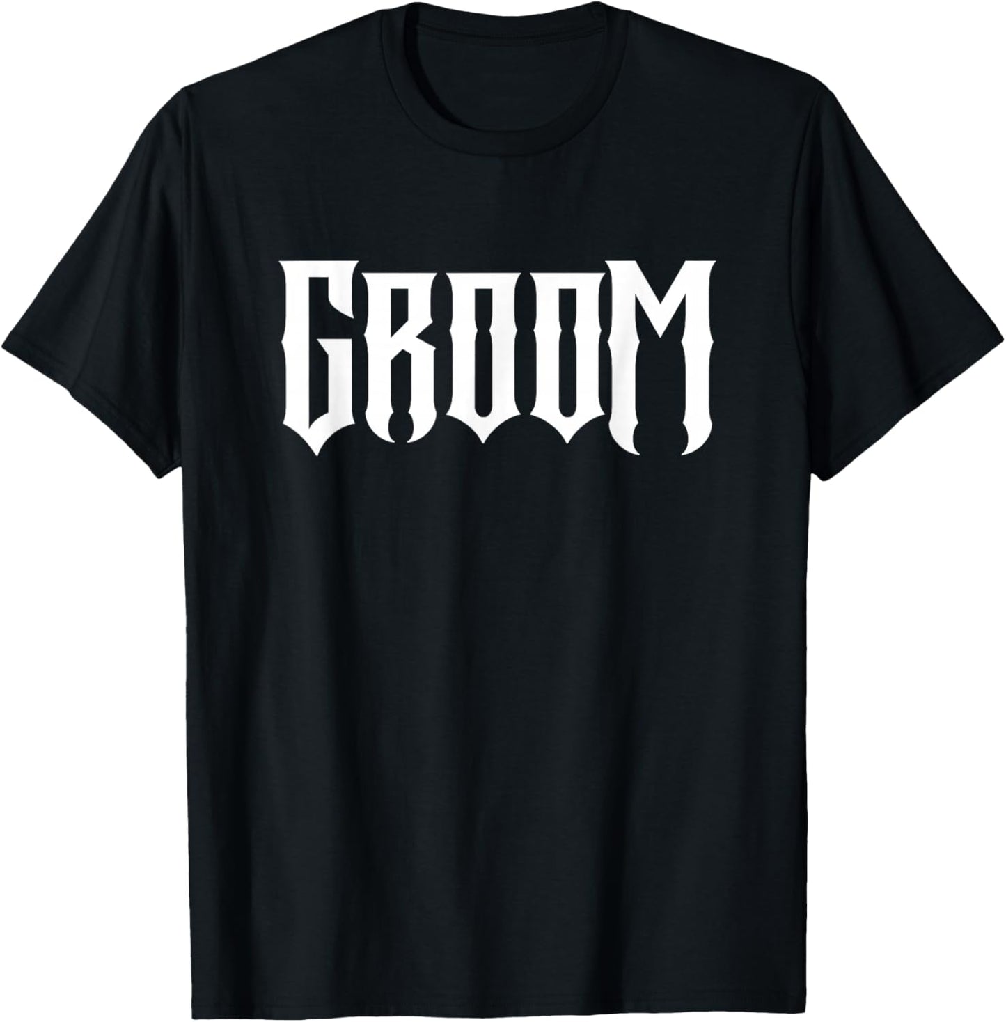 Heavy Metal Rock Groom T-Shirt - T-Shirt | Black