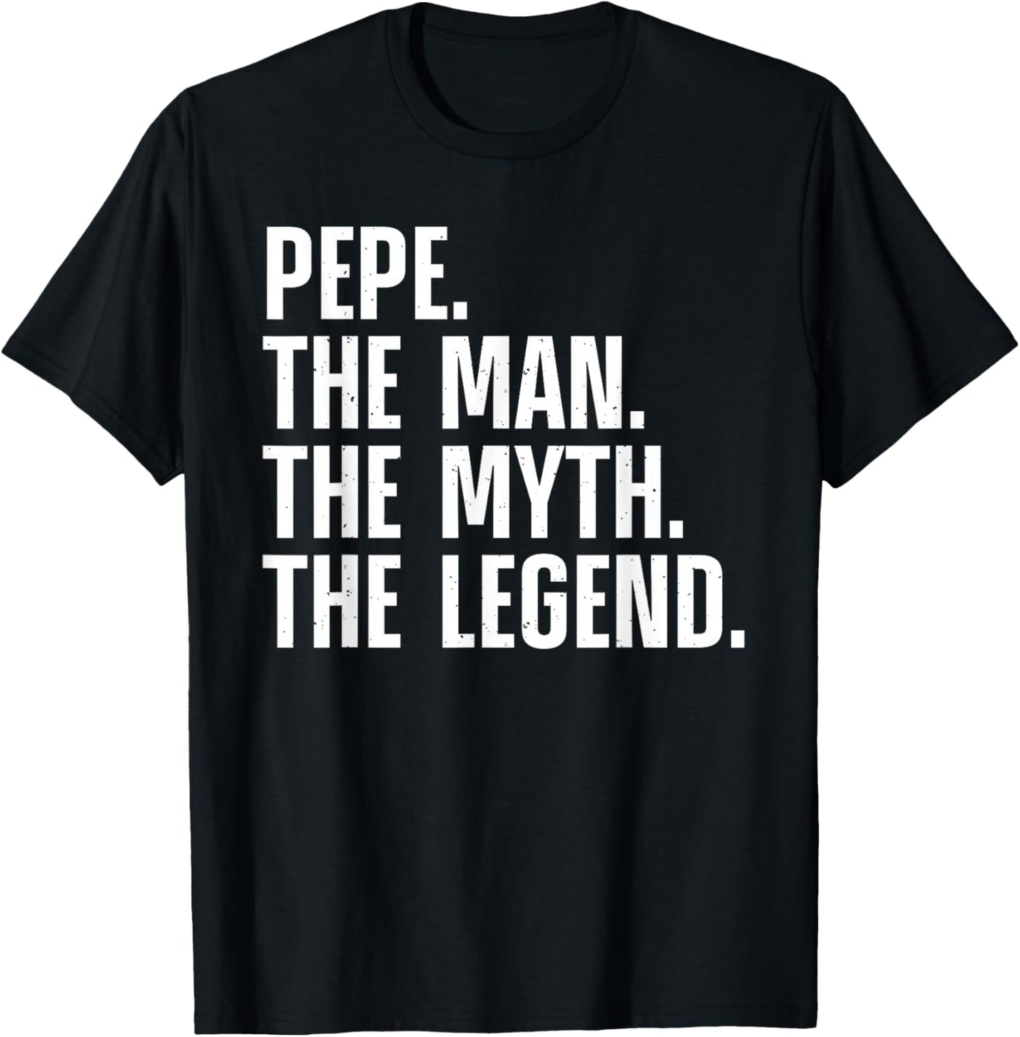 Best Pepe Design For Grandpa Grandfather From Grandkids Pepe T-Shirt - T-Shirt | Black