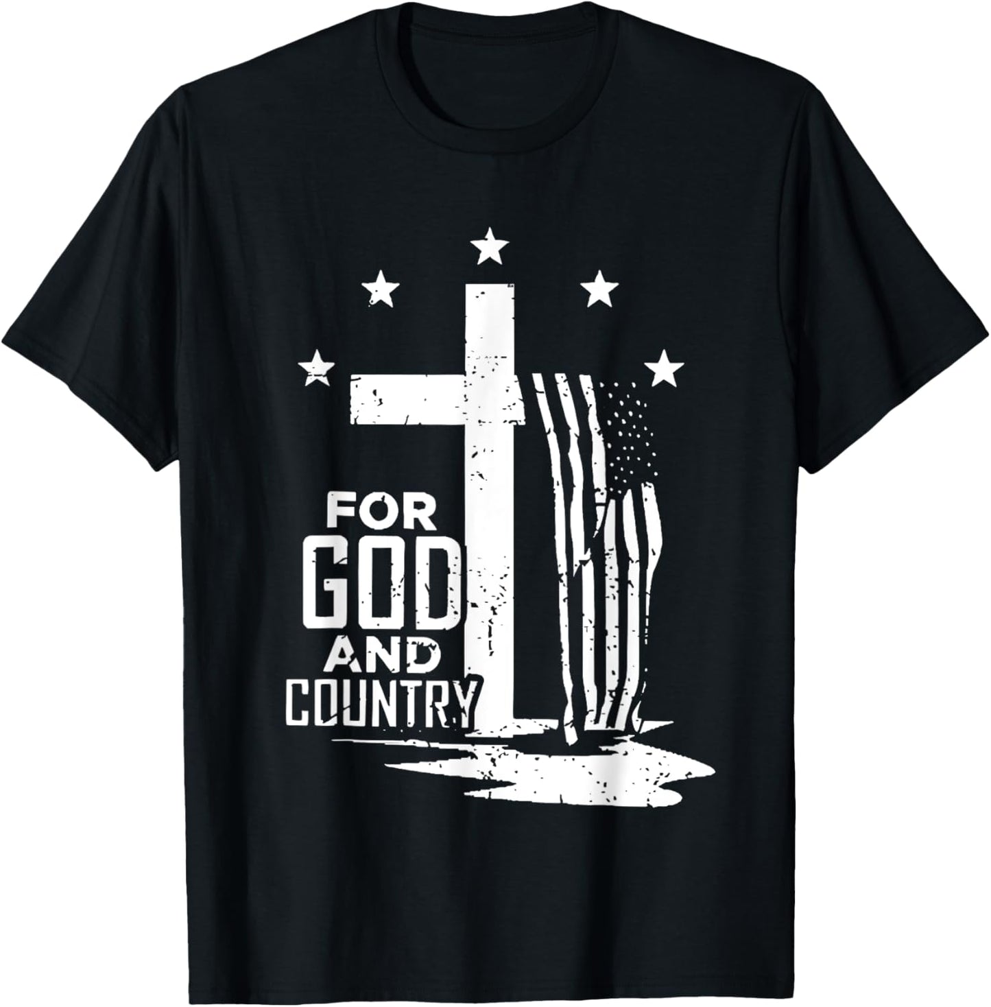 For God and Country T-Shirt - T-Shirt | Black