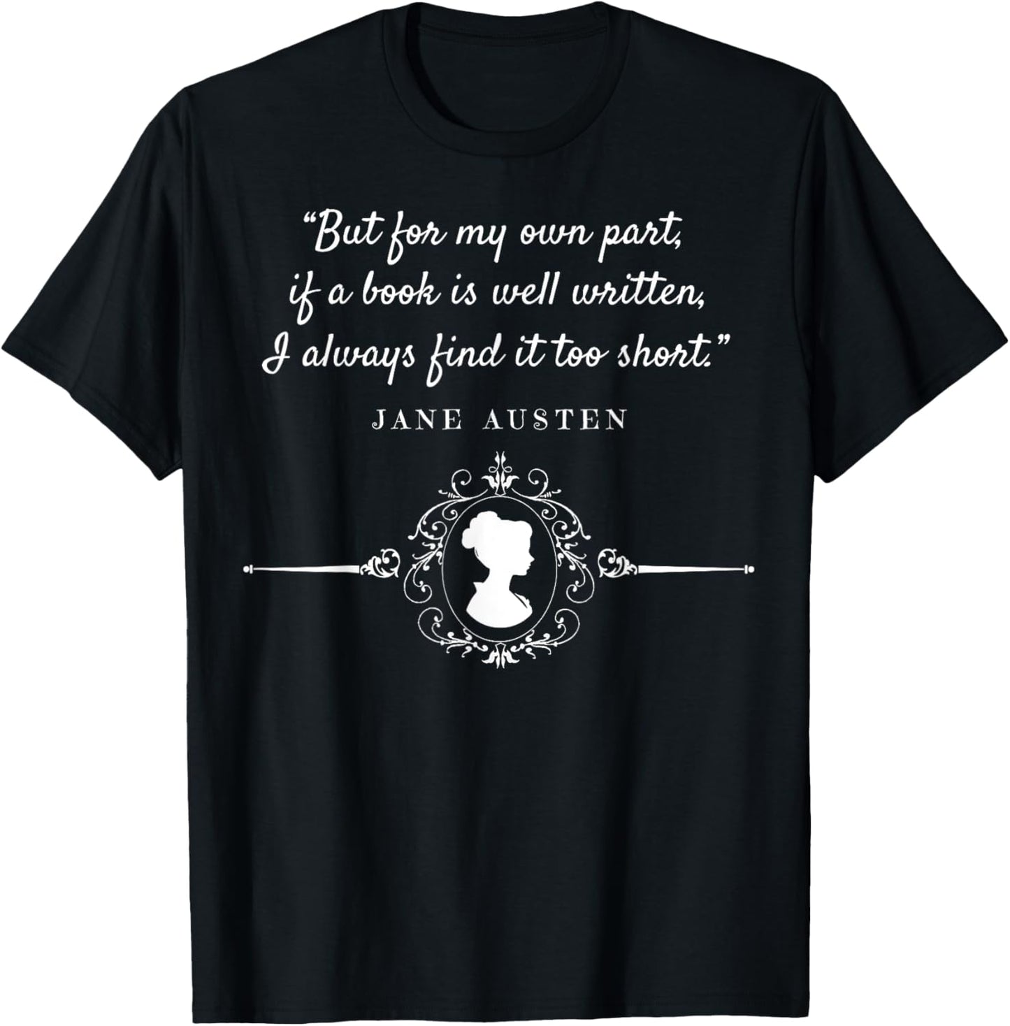 Expectations Literary - Book Club-J Jane Austen - Poet Writer - Mr. Darcy Romantic Quote T-Shirt - T-Shirt | Black