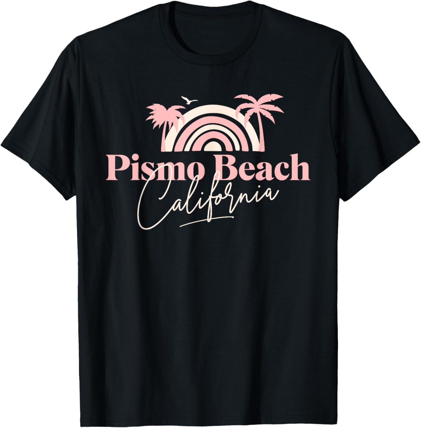Pismo Beach Women Girls Kids T-Shirt - T-Shirt | Black