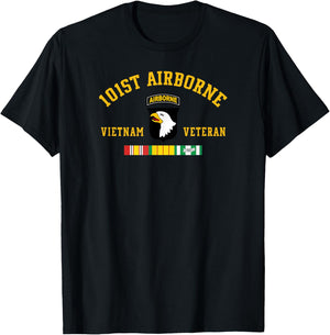101st Airborne Division Vietnam Veteran Military Veteran Day T-Shirt - T-Shirt | Black
