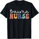 Groovy Trauma Nurse Er Trauma ICU Nurse Emergency Trauma T-Shirt - T-Shirt | Black