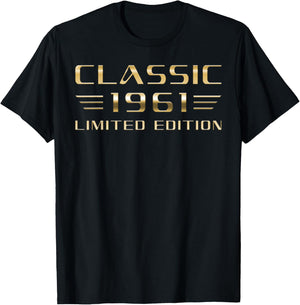 Classic 1961 Limited Edition Classic Car 65th Birthday T-Shirt - T-Shirt | Black