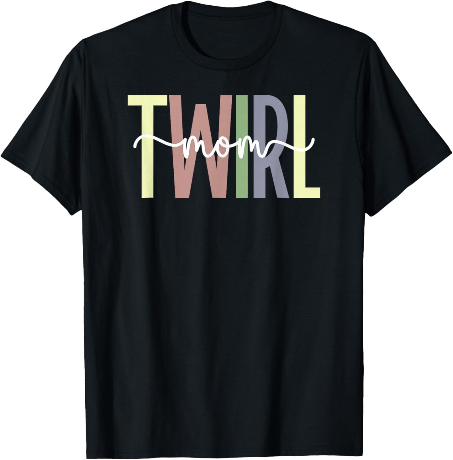 Baton Twirl Mom Of A Baton Twirler Baton Twirling Mom T-Shirt - T-Shirt | Black