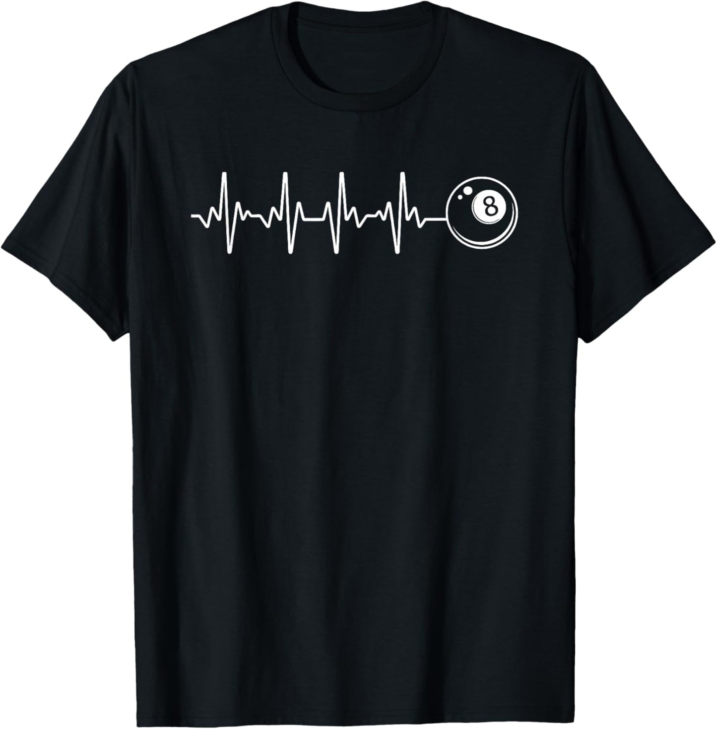 Pool Art Women Billiards Lover 8 Ball Pool Player T-Shirt - T-Shirt | Black