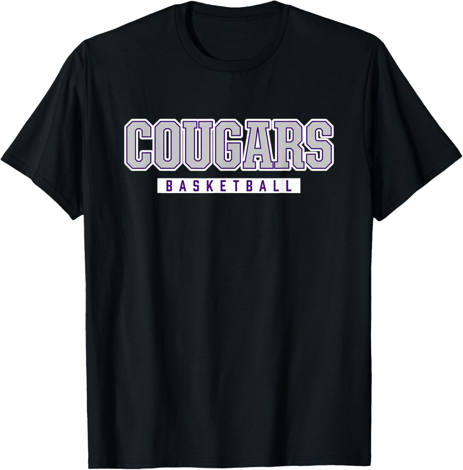 Cougars Basketball Spanish Springs High School T-Shirt - T-Shirt | Black