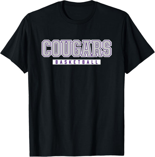 Cougars Basketball Spanish Springs High School T-Shirt - T-Shirt | Black