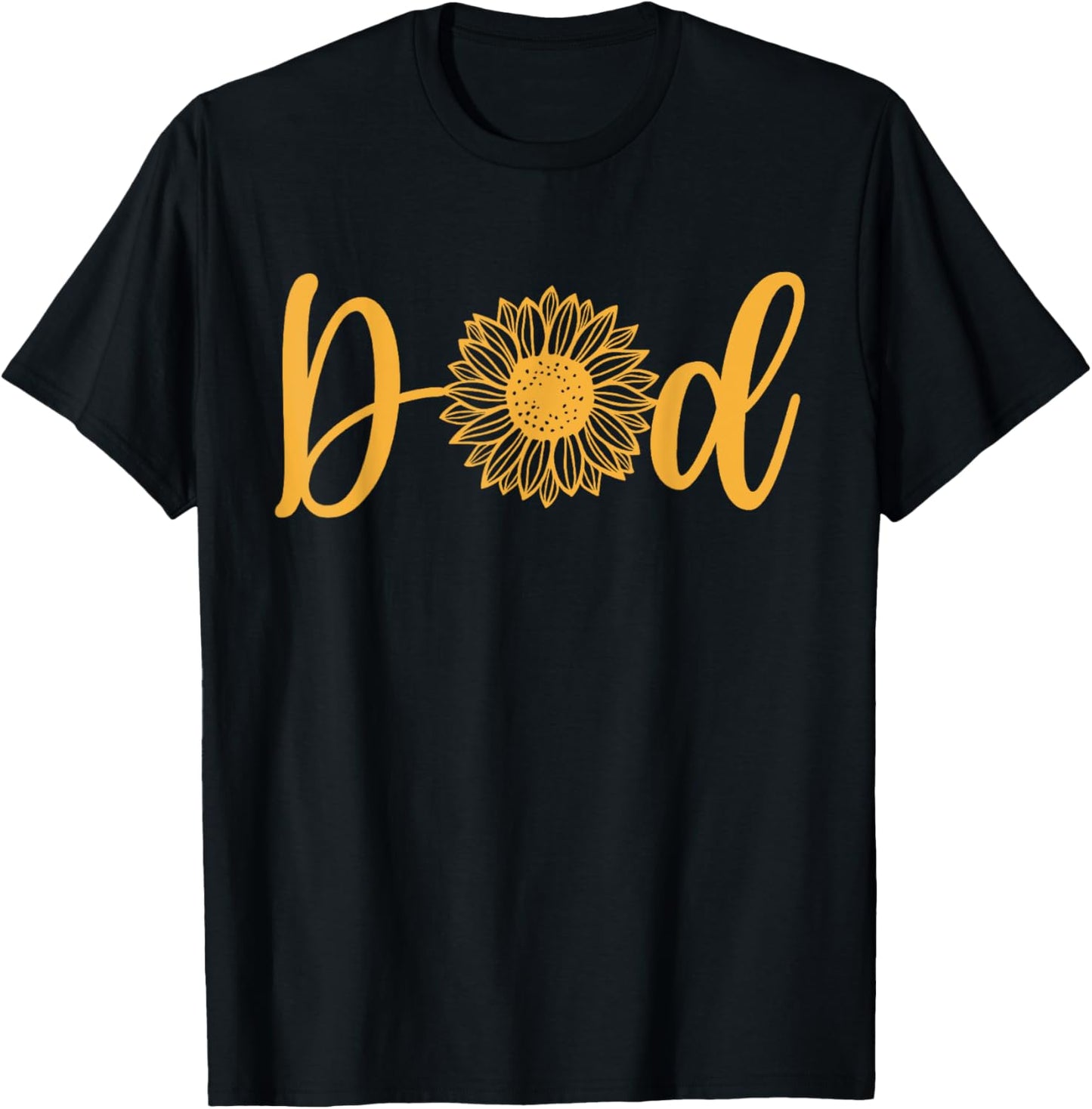 Dad Of The Birthday Girl Sunflower Party Family Matching T-Shirt - T-Shirt | Black
