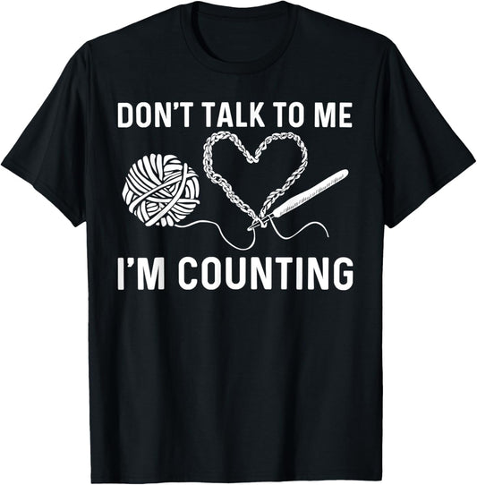 Funny Crocheting Art Women Crocheter Crochet Lover T-Shirt - T-Shirt | Black