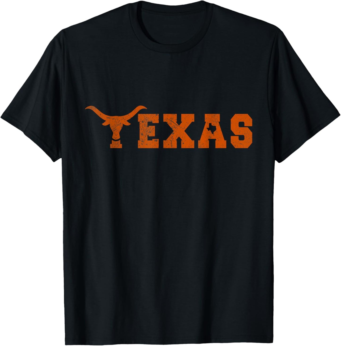 Texas Pride Distressed Vintage T-Shirt - T-Shirt | Black