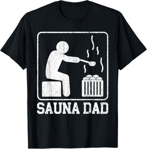 Sauna Dad Sauna T-Shirt - T-Shirt | Black