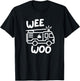 Wee Woo Squad Funny Fire Truck Firefighter Birthday Kids Boy T-Shirt - T-Shirt | Black