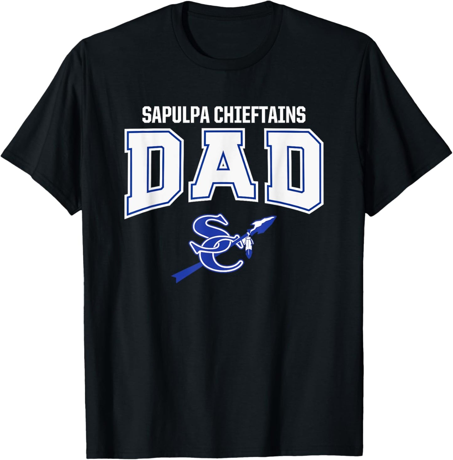 Sapulpa Chieftains Logo Dad HS T-Shirt - T-Shirt | Black