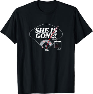 Freddie Freeman - She is Gone - Los Angeles Baseball T-Shirt - T-Shirt | Black