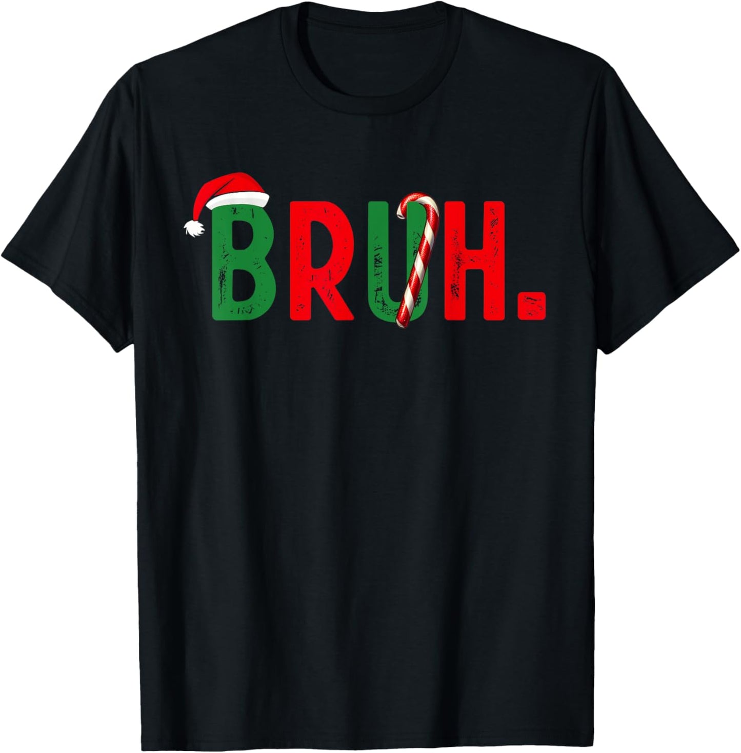 Family Candy Bruh Funny Christmas Boys Kids Xmas Pajamas T-Shirt - T-Shirt | Black