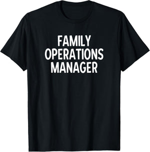 Delightfully Different World Funny Family Operations Manager T-Shirt - T-Shirt | Black