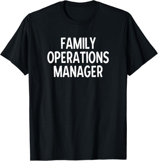 Delightfully Different World Funny Family Operations Manager T-Shirt - T-Shirt | Black