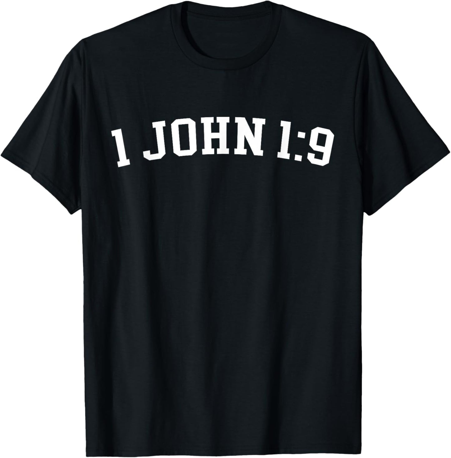 1 John 1:9 T-Shirt - T-Shirt | Black