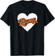 Vintage Rams High School Go Rams Pride Heart T-Shirt - T-Shirt | Black