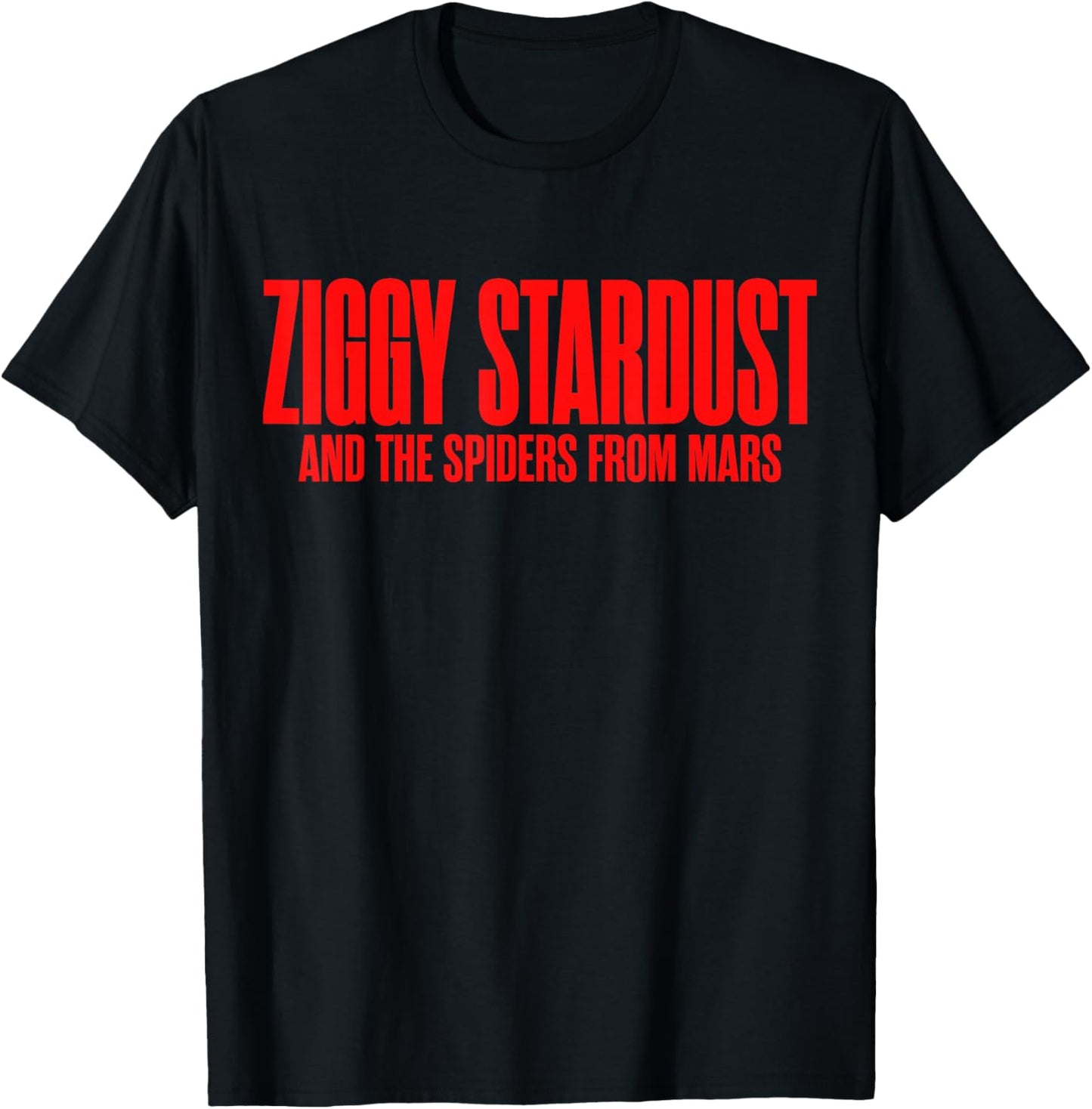 Official David Bowie Ziggy Stardust Motion Picture Logo T-Shirt - T-Shirt | Black
