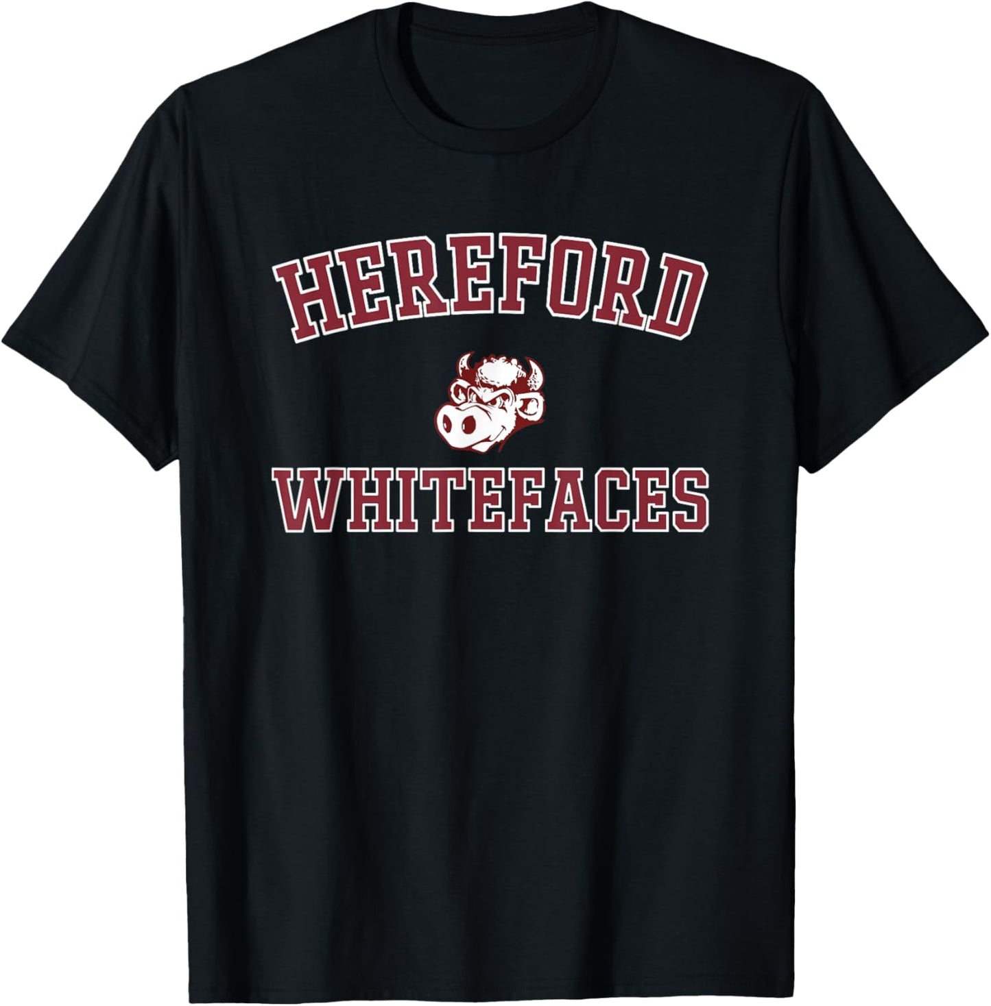 Hereford Whitefaces Logo Varsity HS T-Shirt - T-Shirt | Black