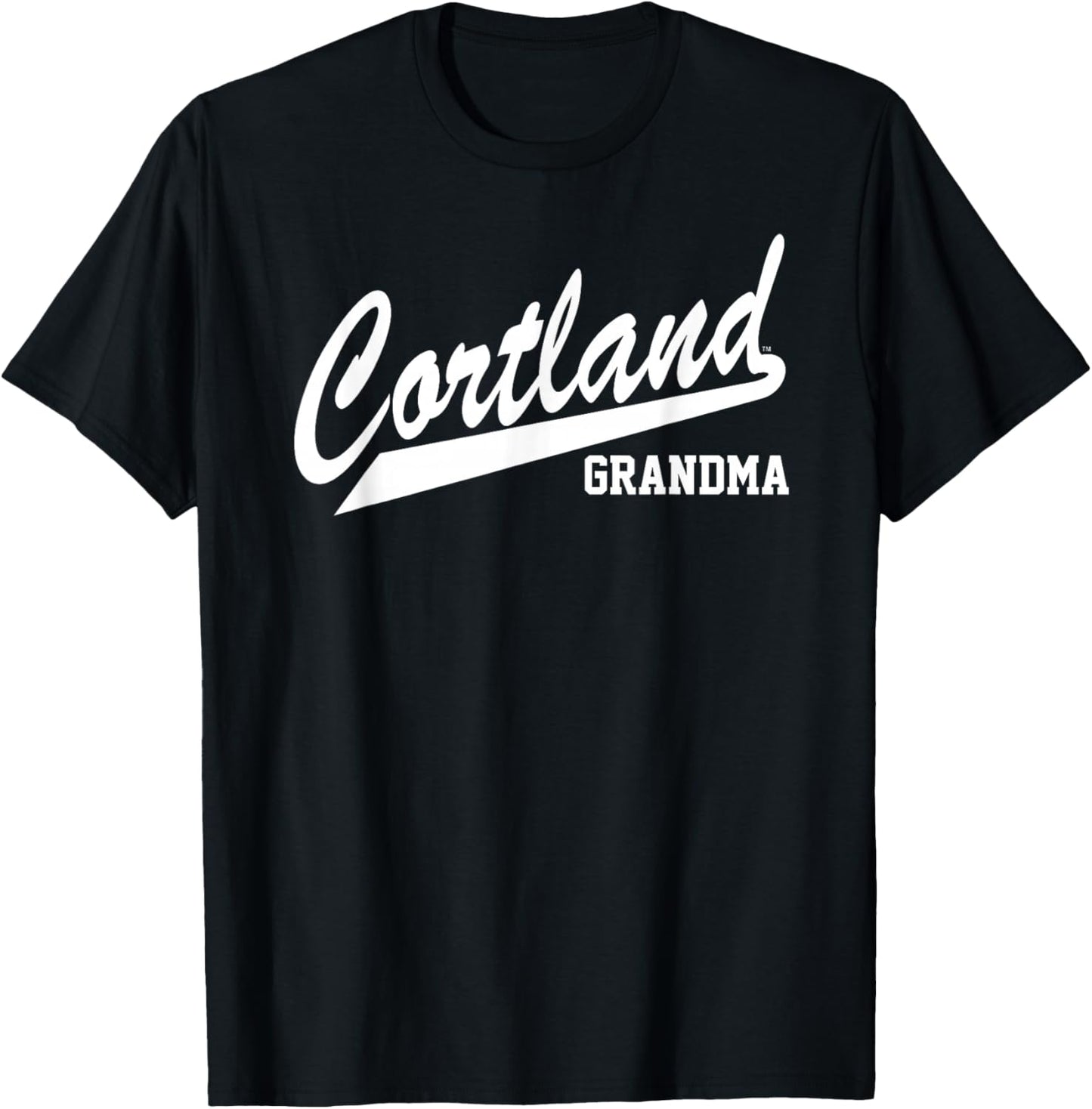 SUNY Cortland Grandma Red Dragons Script T-Shirt - T-Shirt | Black
