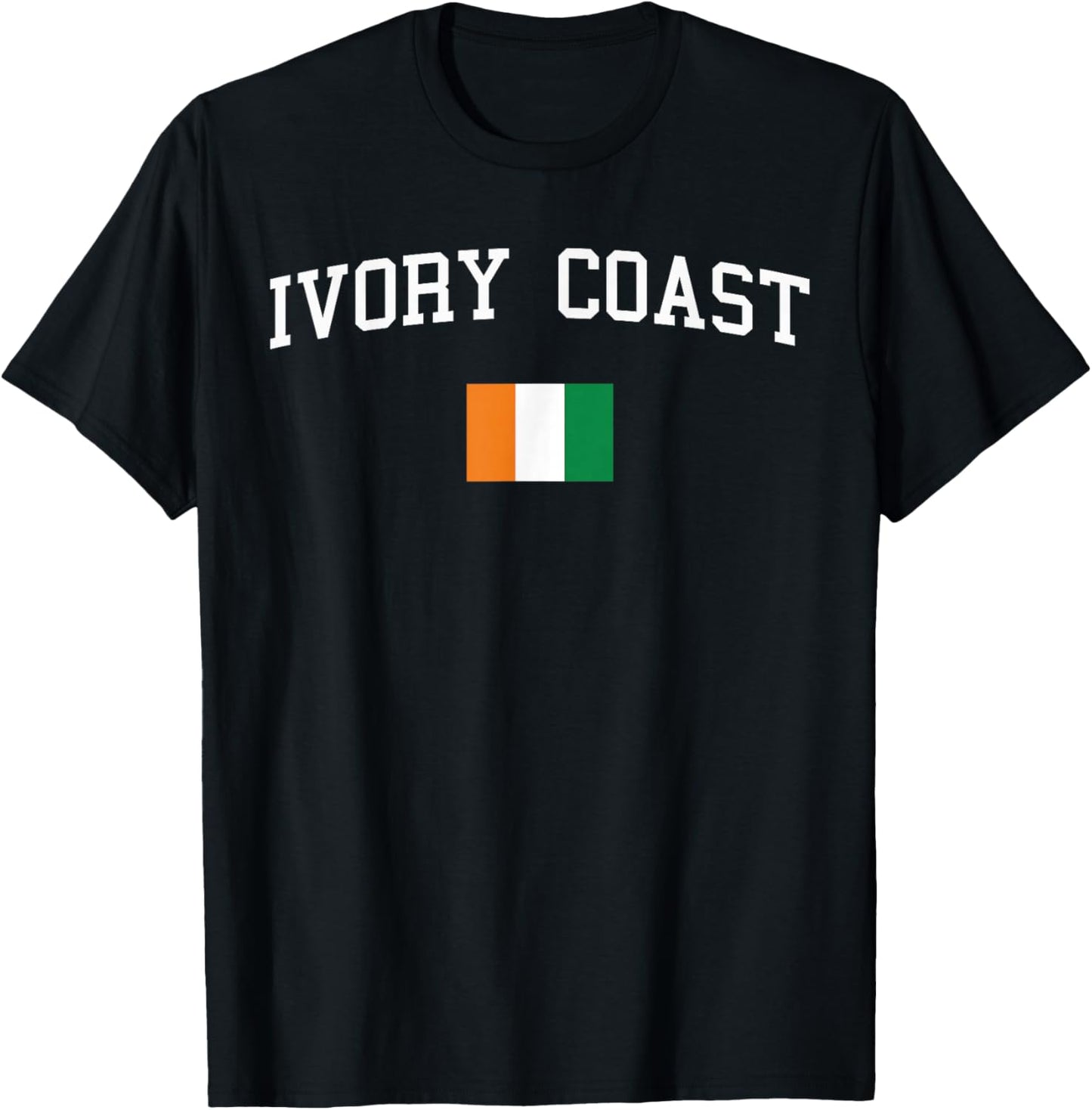 Ivorian Flag Men Women Kids Ivory Coast T-Shirt - T-Shirt | Black