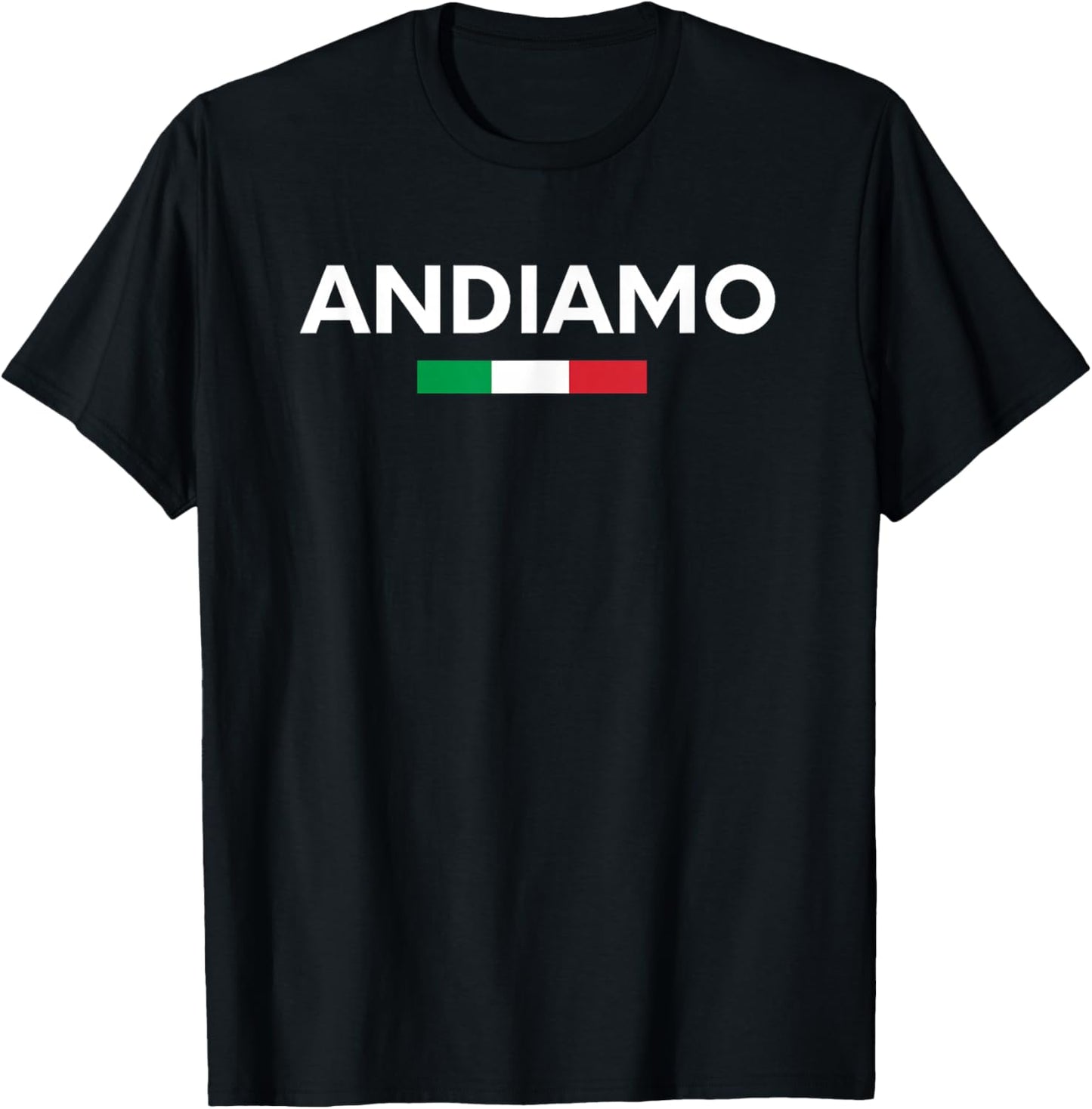 Andiamo Let's Go Italian Travel T-Shirt - T-Shirt | Black
