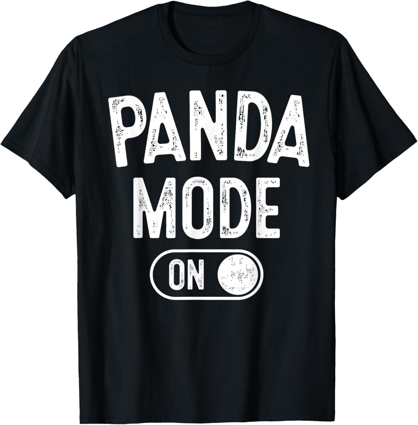 Panda Mode On Costume Funny Animal Lover Gift T-Shirt - T-Shirt | Black