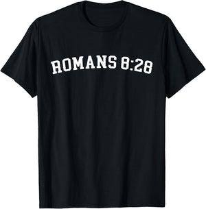 Romans 8:28 T-Shirt - T-Shirt | Black